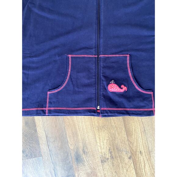 The Quacker Factory Navy/Pink Whale Vest Womens Sz 1X - Picture 3 of 7